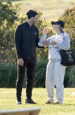 PETA MURGATROYD and Maksim Chmerkovskiy Watch Their Son at His Soccer Game in Malibu 02/06/2023