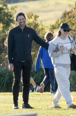 PETA MURGATROYD and Maksim Chmerkovskiy Watch Their Son at His Soccer Game in Malibu 02/06/2023