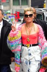 PINK Arrives at NBC Studios in New York 02/21/2023