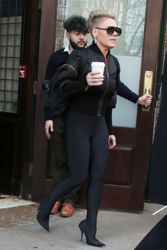 PINK Leaves Her Hotel in New York 02/22/2023