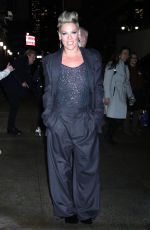 PINK Leves Late Show with Stephen Colbert in New York 02/21/2023