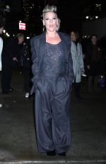 PINK Leves Late Show with Stephen Colbert in New York 02/21/2023