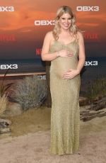 Pregnant CAROLINE ARAPOGLU at Outer Banks Season 3 Premiere in Los Angeles 02/16/2023