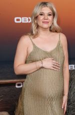 Pregnant CAROLINE ARAPOGLU at Outer Banks Season 3 Premiere in Los Angeles 02/16/2023