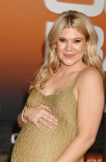 Pregnant CAROLINE ARAPOGLU at Outer Banks Season 3 Premiere in Los Angeles 02/16/2023