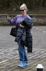 Pregnant GEMMA ATKINSON Arrives at Hits Radio Station in Manchester 02/10/2023