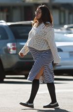 Pregnant GINA RODRIGUEZ Heading to a Bagel Shop in Los Angeles 02/03/2023