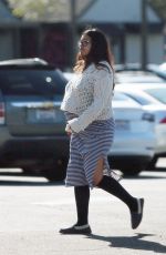 Pregnant GINA RODRIGUEZ Heading to a Bagel Shop in Los Angeles 02/03/2023