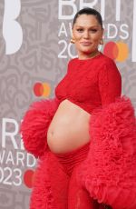 Pregnant JESSIE J at Brit Awards 2023 at O2 Arena in London 02/11/2023
