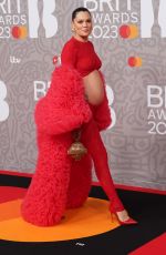 Pregnant JESSIE J at Brit Awards 2023 at O2 Arena in London 02/11/2023