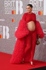 Pregnant JESSIE J at Brit Awards 2023 at O2 Arena in London 02/11/2023