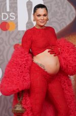 Pregnant JESSIE J at Brit Awards 2023 at O2 Arena in London 02/11/2023