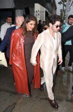 PRIYANKA CHOPRA and Nick Jonas Leave a Hollywood Star Ceremony Afterparty at Craig