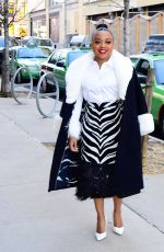 QUINTA BRUNSON Arrives at Kate Spade Fashion Show at NYFW in New York 02/10/2023