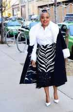 QUINTA BRUNSON Arrives at Kate Spade Fashion Show at NYFW in New York 02/10/2023