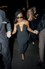 QUINTA BRUNSON Leaves Christian Siriano Fashion Show at NYFW in New York 02/09/2023
