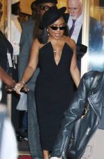 QUINTA BRUNSON Leaves Christian Siriano Fashion Show in New York 02/09/2023