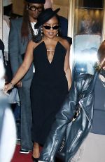QUINTA BRUNSON Leaves Christian Siriano Fashion Show in New York 02/09/2023