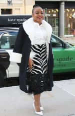 QUINTA BRUNSON Out at New York Fashion Week 02/10/2023