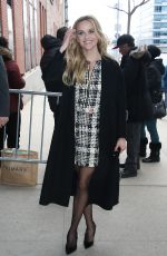 REESE WITHERSPOON Arrives at Drew Barrymore Show in New York 02/07/2023