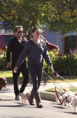 RENA SOFER Out with Her Dogs in Los Angeles 02/07/2023