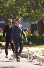 RENA SOFER Out with Her Dogs in Los Angeles 02/07/2023