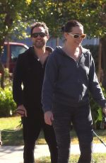 RENA SOFER Out with Her Dogs in Los Angeles 02/07/2023