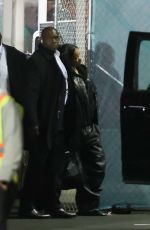 RIHANNA Leaves Super Bowl After Her Performance in Glendale 02/12/2023