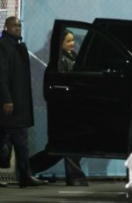 RIHANNA Leaves Super Bowl After Her Performance in Glendale 02/12/2023