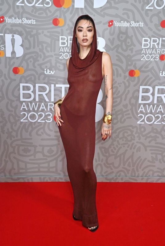 RINA SAWAYAMA at Brit Awards 2023 at O2 Arena in London 02/11/2023