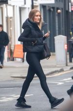 ROSIE HUNTINGTON-WHITELEY Leaves a Private Members Gym in London 02/24/2023