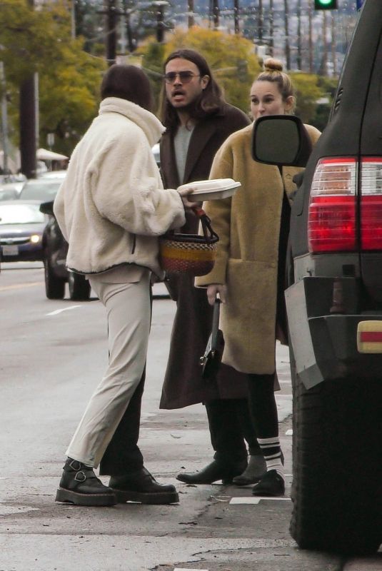 RUMER and SCOUT WILLIS and Derek Richard at All Time Restaurant in Los Feliz 02/26/2023