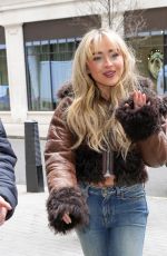 SABRINA CARPENTER Arrives at BBC Radio 1 in London 02/23/2023