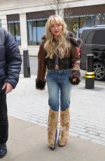 SABRINA CARPENTER Arrives at BBC Radio 1 in London 02/23/2023