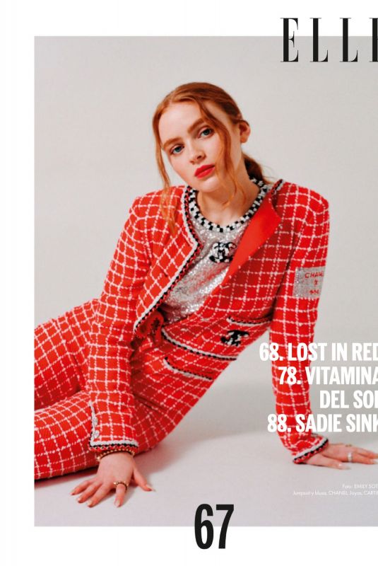 SADIE SINK in Elle Magazine, Mexico February 2023
