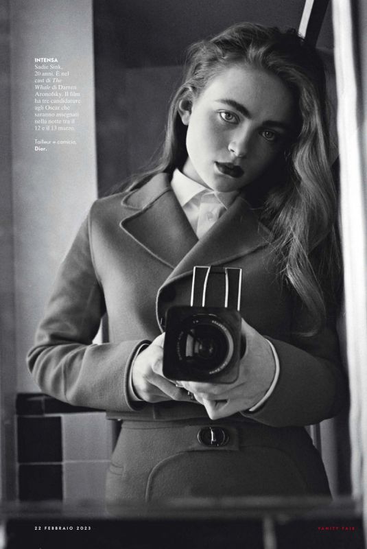 SADIE SINK in Vanity Fair Magazine, Itaky February 2023