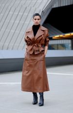 SARA SAMPAIO Arrives at Alberta Ferretti Show at Milan Fashion Week 02/22/2023