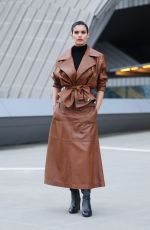 SARA SAMPAIO Arrives at Alberta Ferretti Show at Milan Fashion Week 02/22/2023
