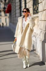 SARA SAMPIO Out in Paris 02/28/2023