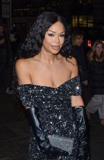 SARAH JANE CRAWFORD Arrives at Vogue x Snapchat: Redefining The Body Private View Curated by Edward Enninful OBE on Regent Street in London 02/17/2023