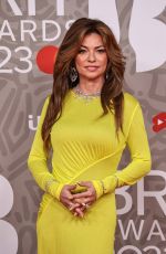 SHANIA TWAIN at Brit Awards 2023 at O2 Arena in London 02/11/2023