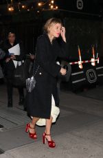 SIENNA MILLER Arrives at Opening of Caviar Kaspia at Mark Hotel in New York 02/10/2023