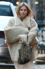SIENNA MILLER Leaves a Nail Salon in New York 02/07/2023