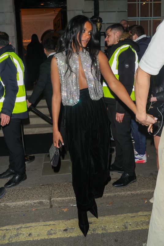 SIMONE ASHLEY Leaves Bafta Awards Afterparty in London 02/19/2023