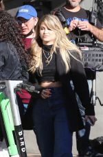 SOFIA REYES on the Set of Her New Project in Los Angeles 02/08/2023