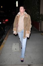 SOFIA RICHIE Out for Dinner in Santa Monica 02/18/2023