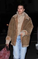 SOFIA RICHIE Out for Dinner in Santa Monica 02/18/2023