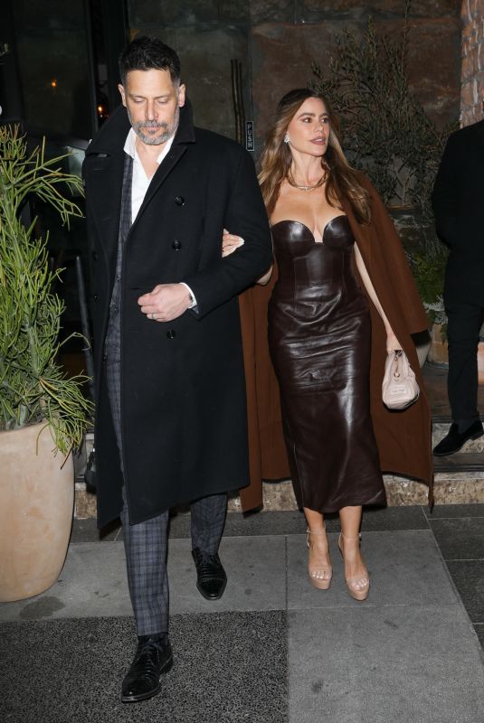 SOFIA VERGARA and Joe Manganiello Out for Valentine’s Day Dinner at Avra in Beverly Hills 02/14/2023