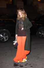 SUKI WATERHOUSE Arrives at Tory Burch Fashion Show in New York 02/13/2023