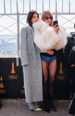 SUKI WATERHOUSE, CAMILA MORRONE and RILEY KEOUGH at Empire State Building in New York 02/27/2023